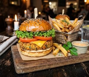 Crispy Veg Herb Burger